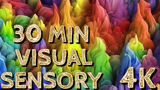 Visual sensory stimulation in 4K with calming music