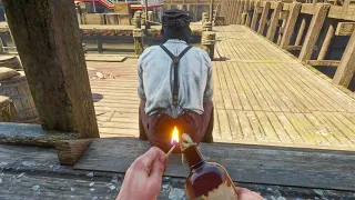 🔥🧨[4K] Dynamite & Fire Bottle Gameplay #55 - Red Dead Redemption 2