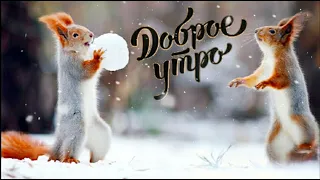 ❄️Доброе зимнее утро❄️ Хорошего настроения ❄️ Музыкальная открытка❄️