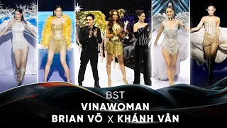 Cú BẮT TAY của Khánh Vân và NTK Brian Võ gây chấn động tại "VINAWOMAN Fashion Show"