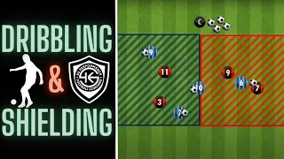 Dribbling & Shielding Drill | U7, U8, U9, U10 | Football/Soccer