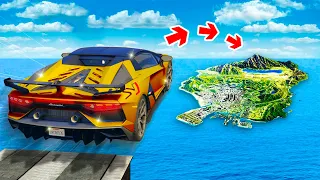 СМОЖЕТ ЛИ ЗОЛОТОЙ СУПЕРКАР ПЕРЕЛЕТЕТЬ ВСЮ КАРТУ В ГТА 5 ? - ЭКСПЕРИМЕНТ В GTA 5