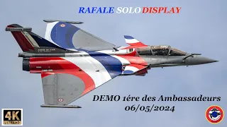 RAFALE SOLO DISPLAY 2024 Démo 1ére des Ambassadeurs 6 Mai 2024 BA 701 SALON DE PROVENCE