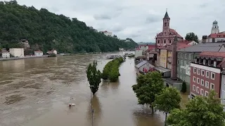 ドイツ南部で洪水、ドナウ川の水位が10メートルを超える　消防士1人死亡