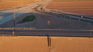 Jumping Freeway Overpasses. A cop showed up…