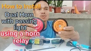 Paano mag kabit ng DUAL HORN with PASSING LIGHT using HORN RELAY and DIODES