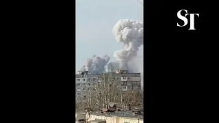 Explosion in Kyiv region from shelling