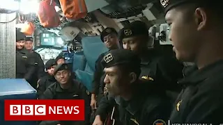 Indonesian navy submarine: Video shows crew singing - BBC News