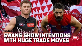 "We always aim to compete" - Swans bolster midfield with STUNNING trades! | Trading Day | Fox Footy