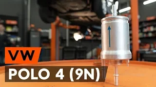 Kā nomainīt degvielas filtrs VW POLO 4 (9N)  [AUTODOC VIDEOPAMĀCĪBA]