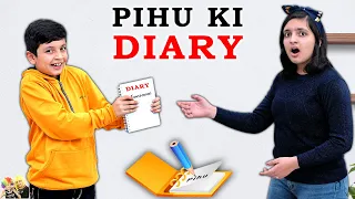 PIHU KI DIARY | Kids Moral Story in Hindi DIY| Diary Writing | Blog Writing | Aayu and Pihu Show