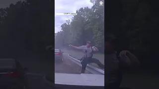 Officer nearly crushed by out-of-control car | ABC News