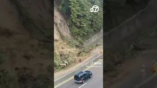 Powerful storm causes landslide along CA highway