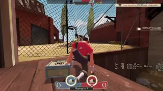 Scout TF2 Laughs at 2fort cow Then Dies (sad)