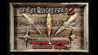 "Jeepers Creepers 2" Creeper WEAPONS shadowbox display