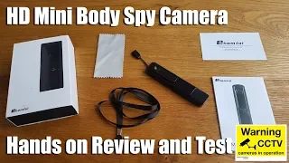 1080p HD Mini Hidden Body Spy Camera by Ehomful [Hands on Review and Test]