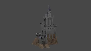 Heroes 3. Necropolis Castle [render EEVEE]