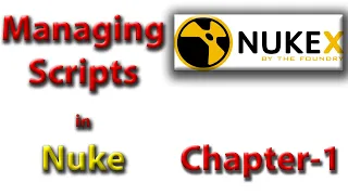 Managing Scripts : NUKE Tutorial || Advanced Compositing With NUKE, Chapter 1