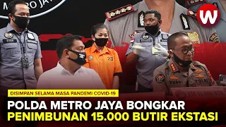 Ditresnarkoba Polda Metro Jaya Ungkap Penimbun 15.000 Butir Ekstasi Saat Pandemi Covid-19