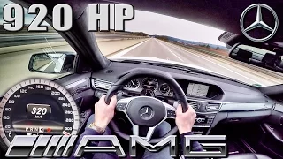 Mercedes E63 AMG 920 HP POV Autobahn 320 km/h 5.8 V8 BiTurbo GAD Motors by AutoTopNL