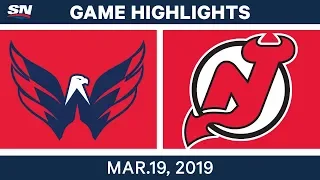 NHL Game Highlights | Capitals vs. Devils - March 19, 2019