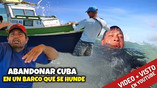 Abandonan Cuba en una embarcación con problemas y llegan a una playa que no aparece en los mapas.