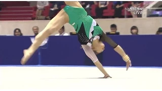 笹田夏実 Natsumi Sasada 2015 Japan 女子 体操 床 Women's floor exercises