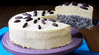 So airy and creamy that no one will resist! SUPER fast cake with poppy seeds!| Appetizing.tv