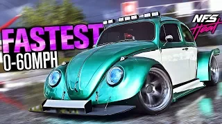 Need for Speed Heat - QUICKEST & Most BROKEN Car?! (Fastest Acceleration)