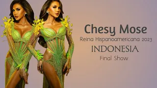 Chesy Mose Reina Hispanoamericana Indonesia 2023 FULL PERFORMANCE – Reina Hispanoamericana TOP 13