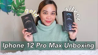 IPHONE 12 PRO MAX UNBOXING GOLD vs SILVER (LyndzyTIME)