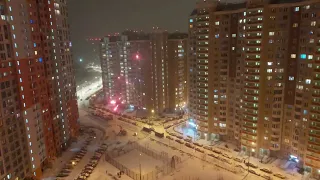 Крутой новогодний салют в Москве. Новый Год-2024.