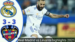 Real Madrid vs Levante UD (3-3)all goals and extended highlights | All football highlights