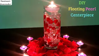 Floating Candles With Pearls For Valentine's Day - DIY Valentine's Day Home Decor Ideas