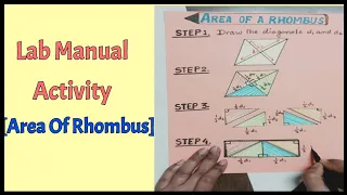 Area of Rhombus - Lab Manual Activity// Class - 8