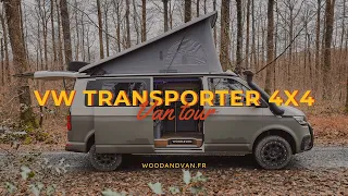 Visite de notre van aménagé 4x4 sur VW Transporter L2H1 - Van tour Wood and Van #vanaménagé