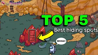 Top 5 Best Hiding Spots in Fungle Map | Among Us | Fungle | 2024