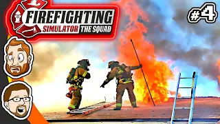 Firefighting Simulator: The Squad - Unstable Rooftop (#4) | CHAD & RUSS