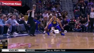 Steph Curry On Crutches After Ankle Injury