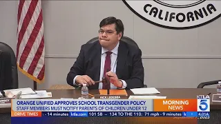 Orange Unified approves school transgender policy