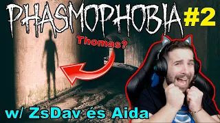 ENGEM ÖLT MEG A SZELLEM ! | Phasmophobia 2.rész w/ ZsDav és Aida