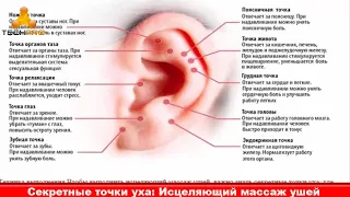 Секретные точки уха: Исцеляющий массаж ушей…