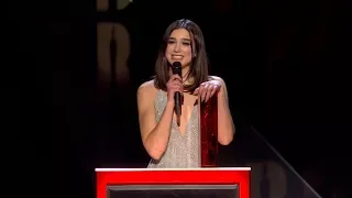 Dua Lipa wins British Female Solo Artist | The BRIT Awards 2018