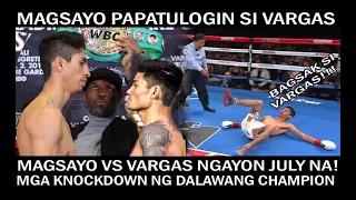 MAGSAYO VS VARGAS SOLID KNOCKDOWN! PATUNAY NA MAHINA PANGA NITONG SI VARGAS