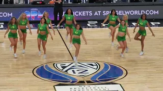 Oregon Cheer Dance Team Halftime Performance PAC-12 Tournament Game 3/10/2023