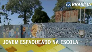 Estudante de 17 anos é esfaqueado na escola em Taguatinga | SBT Brasília