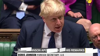 British Foreign Minister Boris Johnson apologises over remarks