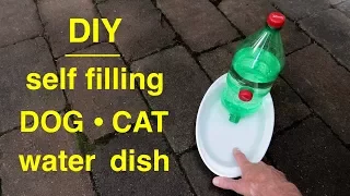How to make a ● DOG/CAT Self filling ● Water Dish