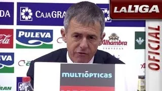 Rueda de Prensa de Alcaraz tras el Granada CF (2-0) Getafe CF - HD