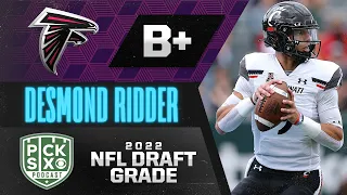 2022 NFL DRAFT GRADES: DESMOND RIDDER'S DROP IS OVER AS FALCONS GET "B+" FOR PICKING 1ST DAY 2 QB